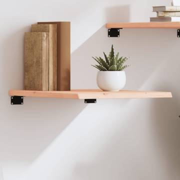 Untreated Solid Wood Oak Wall Shelf - 40x60x2 cm | HipoMarket