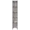 Stylish 6-Tier Grey Sonoma Bookcase - Perfect Storage Solution