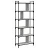 Stylish 6-Tier Grey Sonoma Bookcase - Perfect Storage Solution