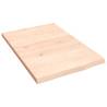 Untreated Solid Wood Oak Wall Shelf - 40x60x2 cm | HipoMarket