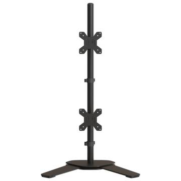 Dual Monitor Stand Black Steel - VESA 75/100 mm | HipoMarket