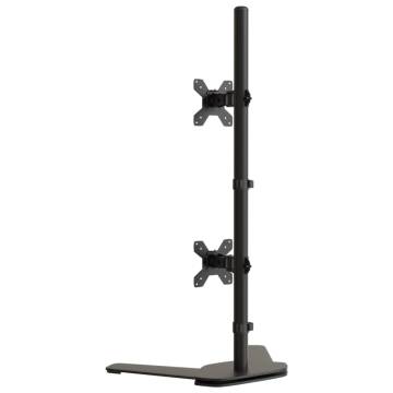 Dual Monitor Stand Black Steel - VESA 75/100 mm | HipoMarket