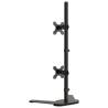 Dual Monitor Stand Black Steel - VESA 75/100 mm | HipoMarket