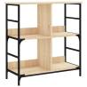 Bookshelf Sonoma Oak - Stylish Storage Solution 78.5x33x82 cm