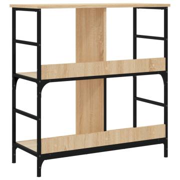 Bookshelf Sonoma Oak - Stylish Storage Solution 78.5x33x82 cm