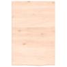 Untreated Solid Wood Oak Wall Shelf - 40x60x2 cm | HipoMarket