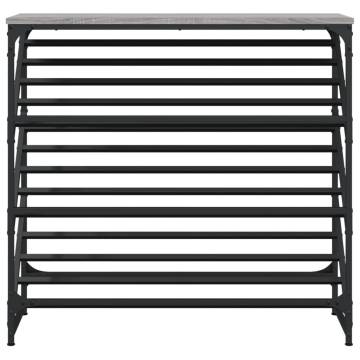 Shoe Rack Grey Sonoma 90x30x85 cm - Stylish & Durable Storage