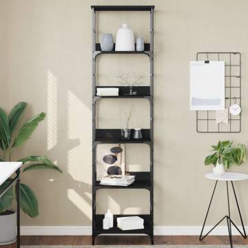 Bookshelf Black 50x33x188.5 cm Engineered Wood - HipoMarket