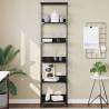 Bookshelf Black 50x33x188.5 cm Engineered Wood Colour black Quantity in Package 1 Height 188.5 cm 