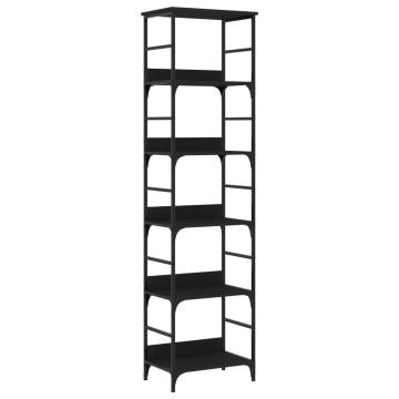 Bookshelf Black 50x33x188.5 cm Engineered Wood - HipoMarket