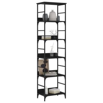 Bookshelf Black 50x33x188.5 cm Engineered Wood - HipoMarket