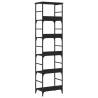 Bookshelf Black 50x33x188.5 cm Engineered Wood - HipoMarket