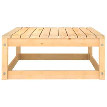 Garden Footstool - Solid Wood Pine 70x70x30 cm | HipoMarket