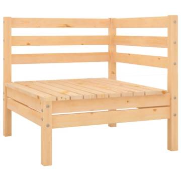 Garden Corner Sofas - 2 Pcs Solid Pinewood | Hipo Market