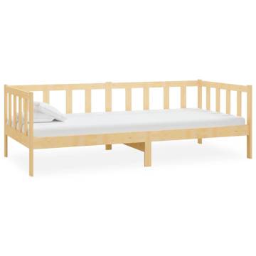 Day Bed Solid Pinewood 90x200 cm - Versatile Sofa & Guest Bed