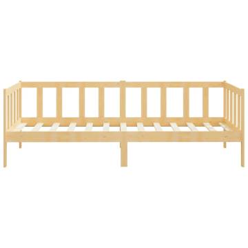 Day Bed Solid Pinewood 90x200 cm - Versatile Sofa & Guest Bed