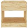 Solid Pinewood Bedside Cabinet - Rustic Charm | Hipomarket