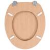 WC Toilet Seat with Lid - Durable Bamboo Design