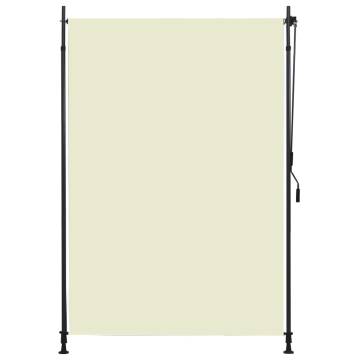 Outdoor Roller Blind 150x270 cm Cream - Privacy & Shade