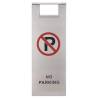 Folding Parking Sign - Stainless Steel | Hipomarket UK