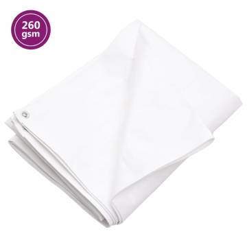 Tarpaulin 260 g/m² 4x5 m White HDPE - Durable & Versatile