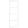 Sliding Door ESG Glass and Aluminium - 76x205 cm White