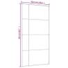 Frosted ESG Glass Sliding Door 102.5x205cm - White