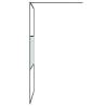 Stylish Black Walk-In Shower Wall 100x195 cm | ESG Glass