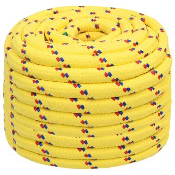 Durable Yellow Boat Rope 20mm 100m | Polypropylene