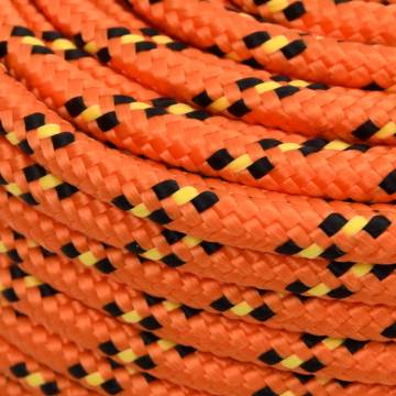 Boat Rope Orange 10mm 500m - Durable Polypropylene for Sailing