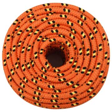 Boat Rope Orange 14mm 25m Polypropylene - Durable & Versatile