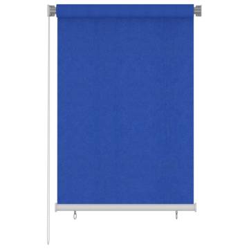 Outdoor Roller Blind 100x140 cm Blue - High-Quality UV Protection