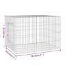 Rabbit Cage 78x54x54 cm - Durable Galvanised Iron