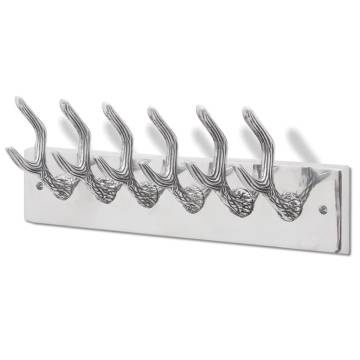 Stylish Aluminium Wardrobe Hook – Durable Coat Rack in Silver