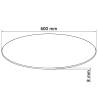 Table Top Tempered Glass Round 600 mm - Durable & Stylish