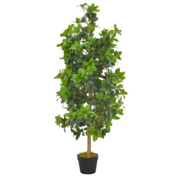 120 cm Artificial Laurel Tree with Pot - Green Home Decor