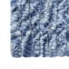 Insect Curtain Blue, White & Silver | 56x185 cm Chenille