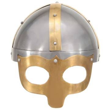 Viking Helmet Antique Replica LARP - Silver Steel | HipoMarket