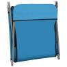 Folding Sun Loungers 2 pcs - Steel & Fabric Blue | Hipo Market