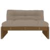 Middle Sofa Honey Brown - Solid Wood Pine | Hipomarket UK