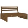 Middle Sofa Honey Brown - Solid Wood Pine | Hipomarket UK