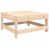 Garden Footstool with Cushion - Solid Pine Wood | HipoMarket