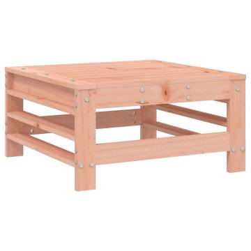 Garden Footstool with Cushion - Solid Wood Douglas | Hipo Market