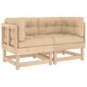 Elegant Corner Sofas with Cushions - Solid Pine Wood | HipoMarket