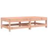 Garden Footstools with Cushions - Solid Douglas Wood 2pcs