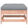 Garden Footstools with Cushions - Solid Douglas Wood 2pcs