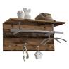 FMD Wall-mounted Coat Rack 72x29.3x34.5cm Old Style Brown Colour brown Quantity in Package 1 