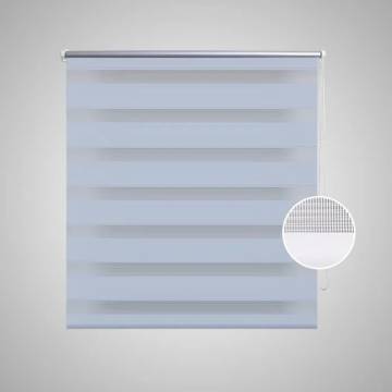 Elegant Zebra Blind 120x230 cm White - Stylish Light Filtering