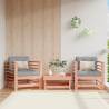 Garden Chairs with Cushions 2 pcs Solid Wood Douglas Colour natural douglas Quantity in Package 1 Model chair 