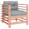 Garden Chairs with Cushions - Solid Douglas Wood (2 pcs)